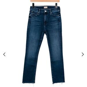 Mother Mid-Rise Straight Leg Jeans